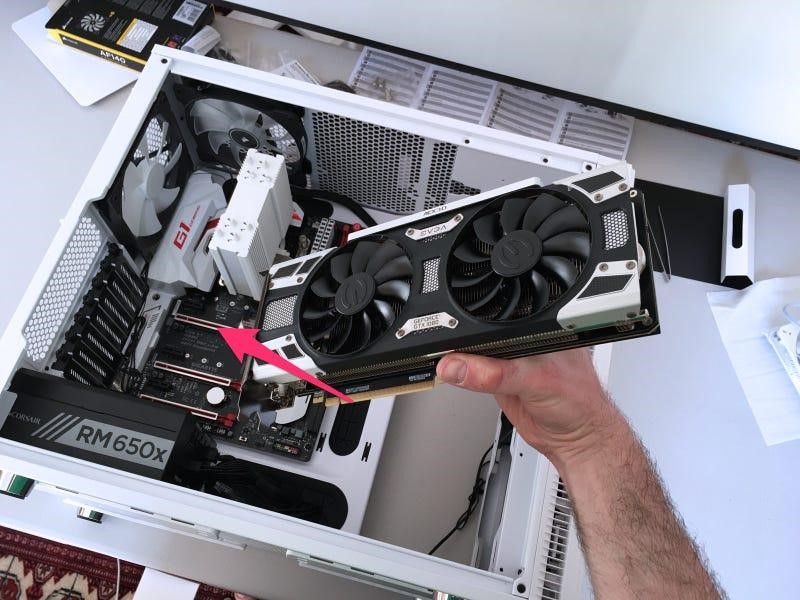 Gaming PC internals comparison showing prebuilt hardware layout versus a professionally assembled custom gaming setup.