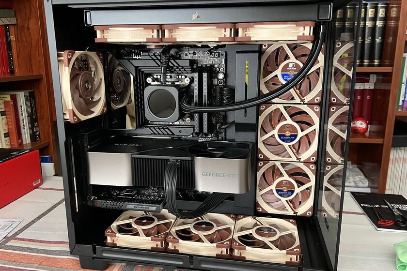 Silent gaming PC build featuring a Noctua CPU cooler, premium airflow case, and ultra-quiet cooling fans.