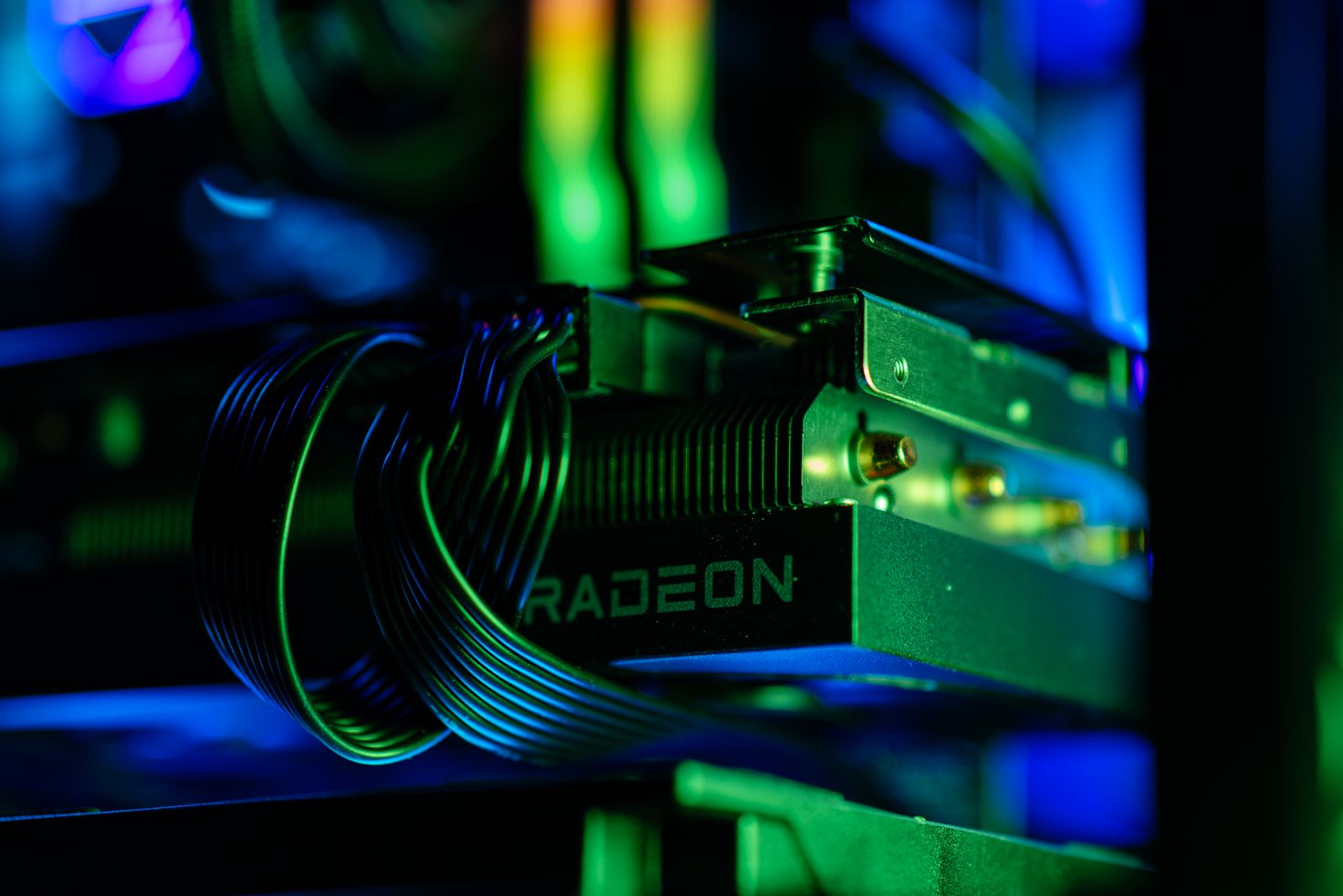 Gaming PC with RGB lights and cable management